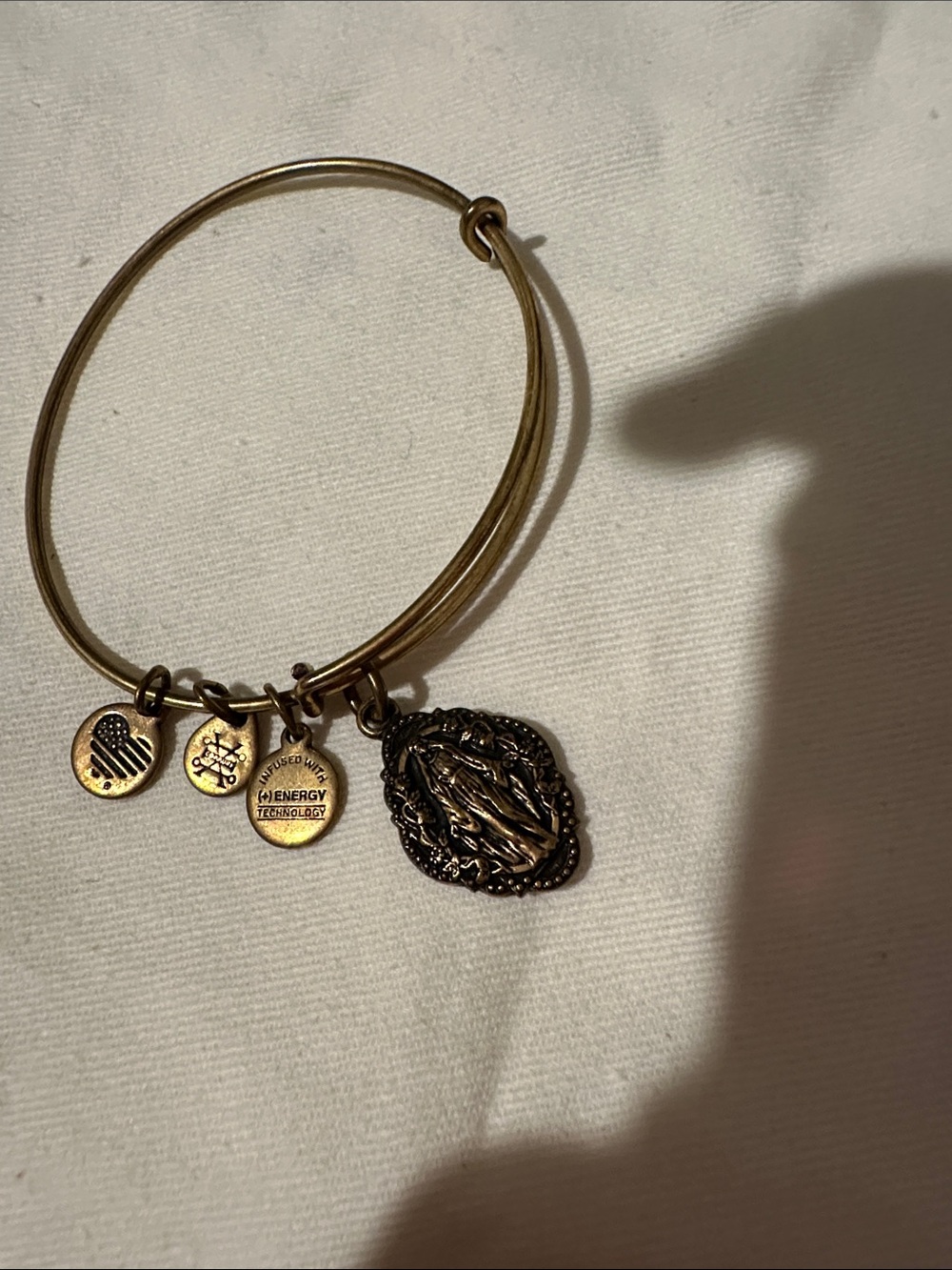 Alex and Ani Gold-Tone Religious Charm Bangle Bracelet - Women Jewelry